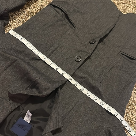 J Crew 100% Wool Grey Blazer Size 4 - Picture 6 of 9